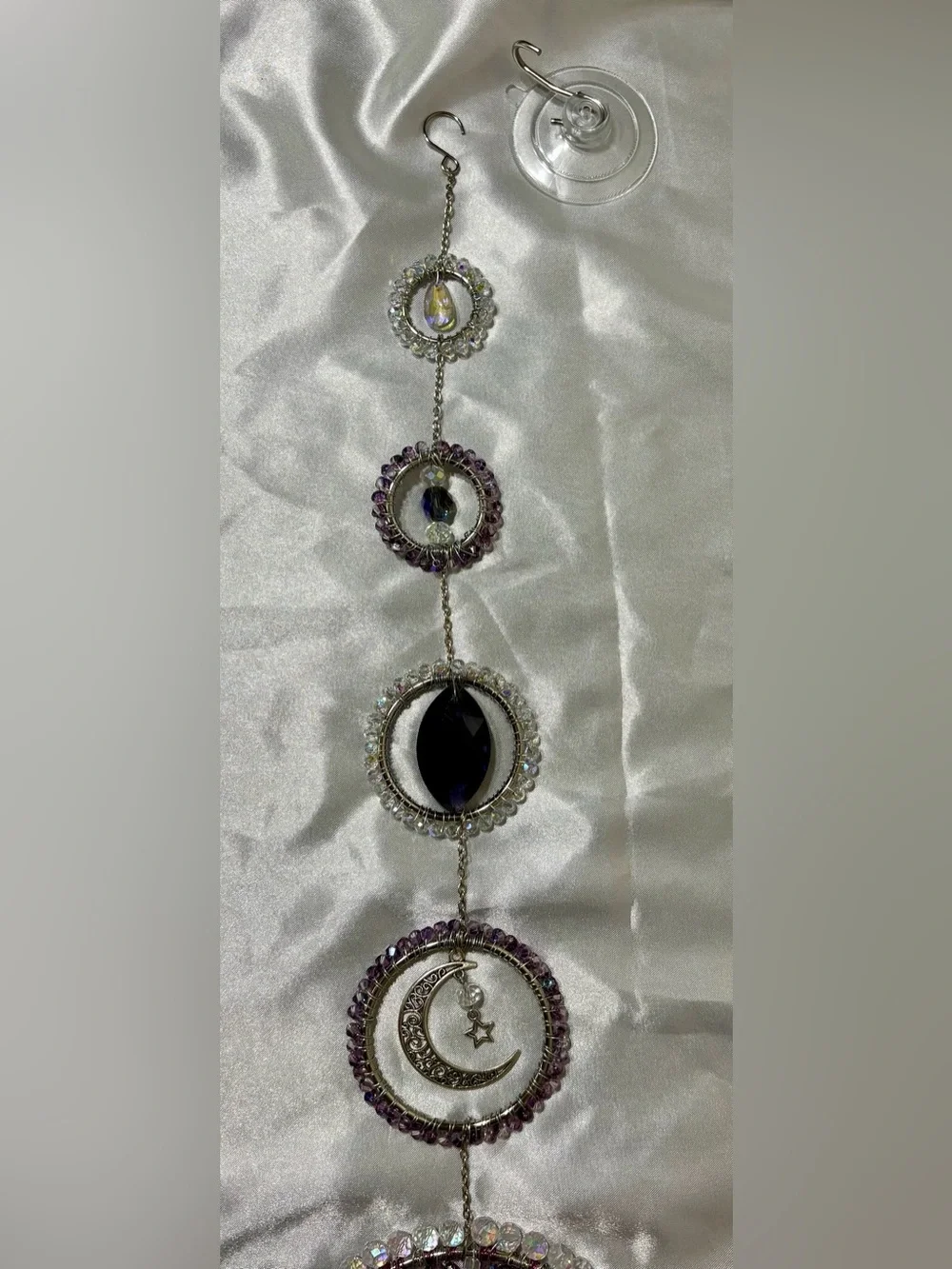 Purple Lotus Crystal Tree of Life Sun Catcher